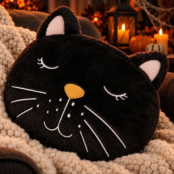 Smart Living Halloween Magical Cat Fleece Cushions - Set of 2 or 4