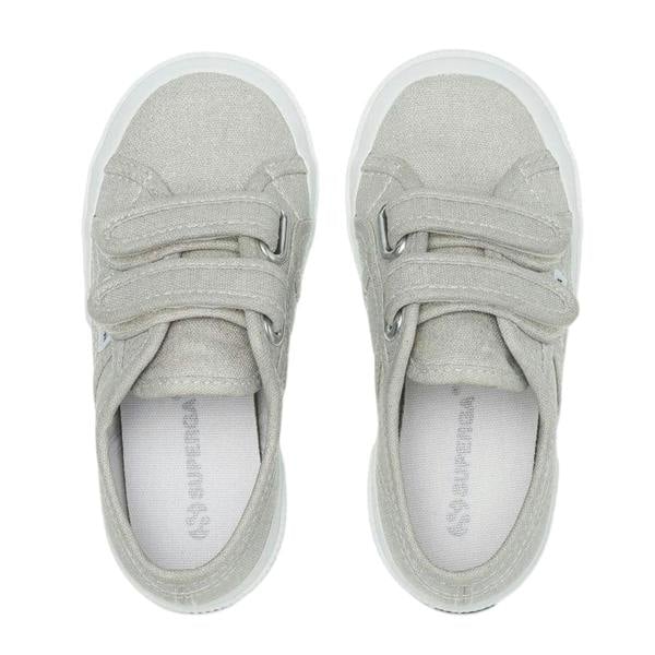Superga Girls 2750 Glitter Straps Trainers - Grey - 