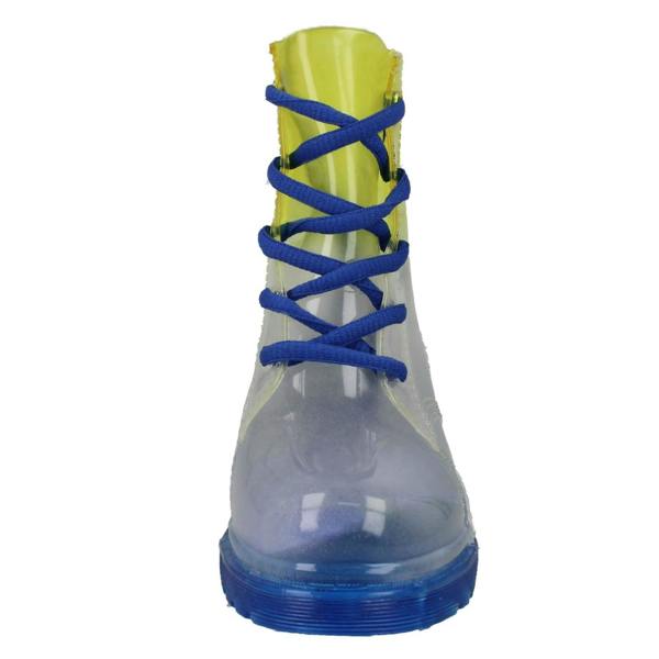 Spot On Girls Spot On Gradiant Transparent Lace Up Welly Boot