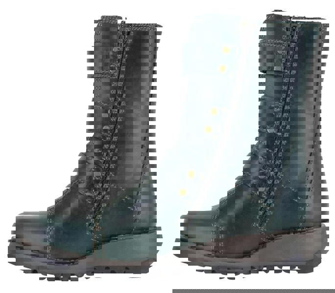 Fly London Scop Womens Wedged Heeled Chelsea Biker Ankle Boots