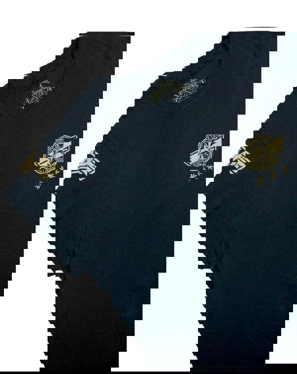 Marvel Womens Black Captain Marvel Short Sleeved T-Shirt