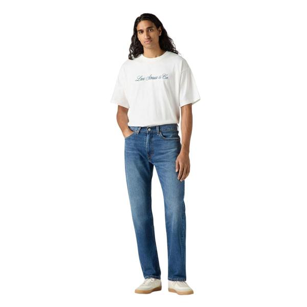 Levis Mens 505 Blue Hour Denim Regular Jeans - Blue - 