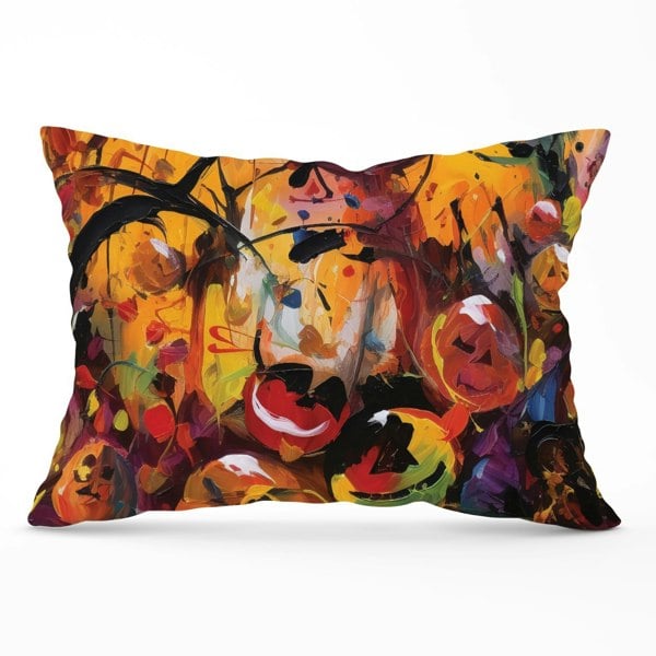 Warren Reed Abstract Halloween Painting Cushions