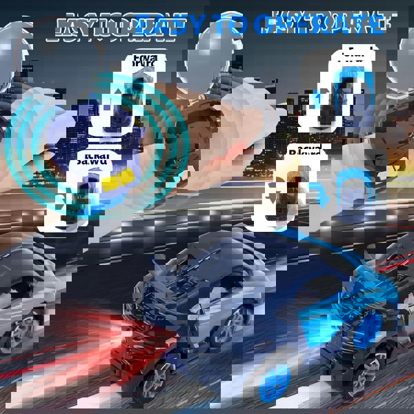 deAO Toys Remote Control Cars BLUE Watch Toy Watch Controlled Car for Kids