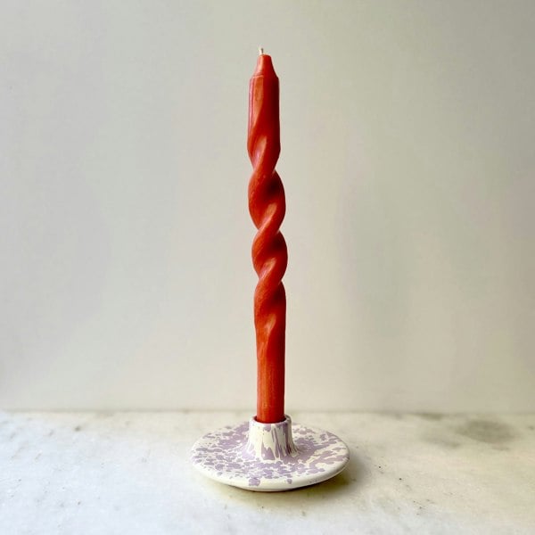 Hot Pottery Lilac Candle Holder