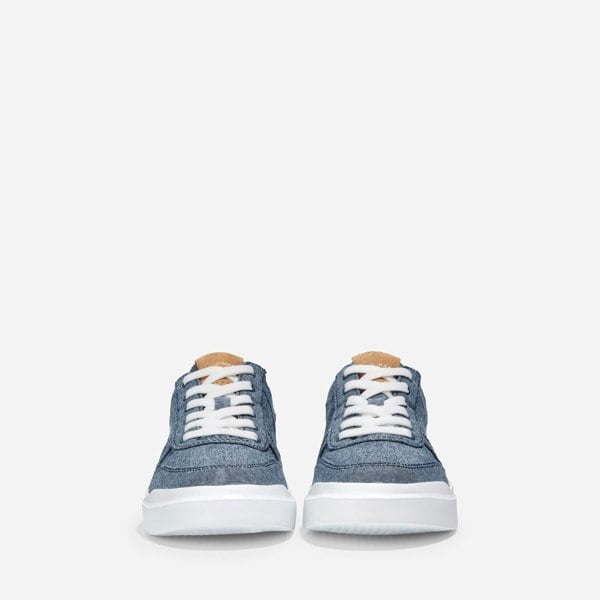 Cole Haan GrandPro Rally Canvas Court Shoe - Chambray/Suede/Optic White