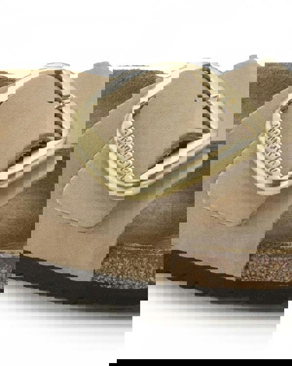 Birkenstock Madrid Big Buckle Womens Nubuck Leather Sandals - Sandcastle - CHO - Designer Womens Sandals