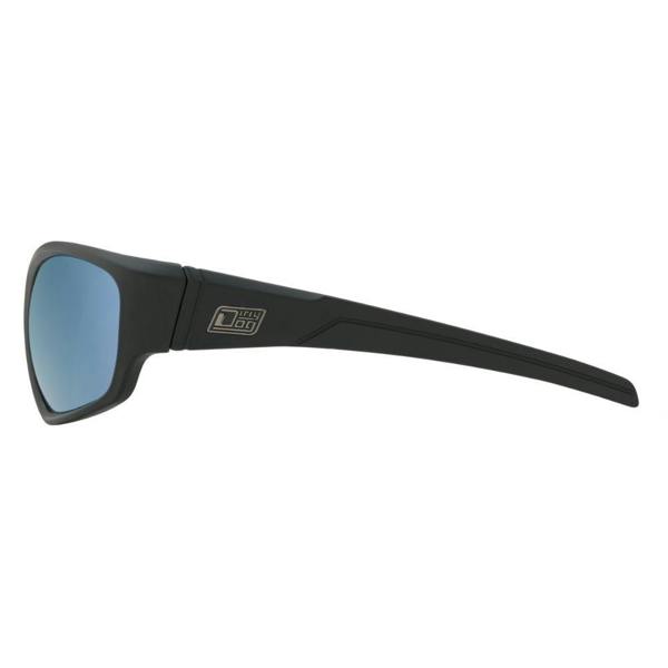 Dirty Dog SNAPPER - Satin Black with Polarized Flash Blue Mirror Lens