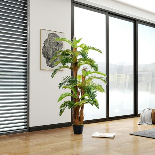 Wyld Haus Nohane Roma Artificial Green Fern Style Plant In Pot For Interior Decorative Use