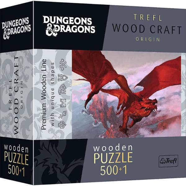 Trefl Ancient Red Dragon Wooden Puzzle - 501 Pieces