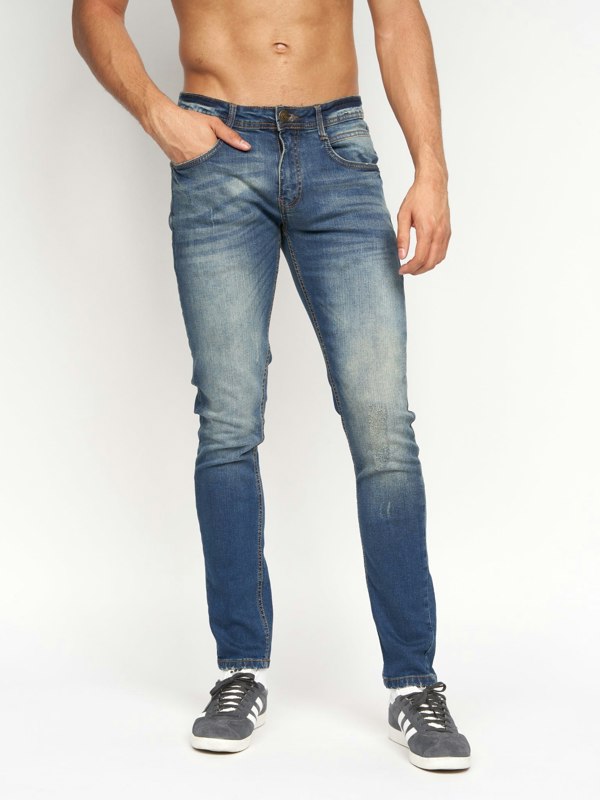 Duck and Cover Tranfold Slim Fit Jeans Tinted Blue