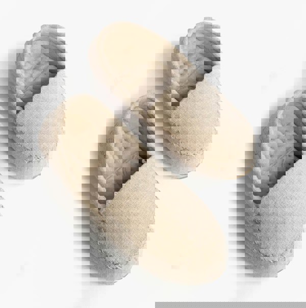 Totes Isotoner TEXTURED Womens Moccasin Slippers Light Brown