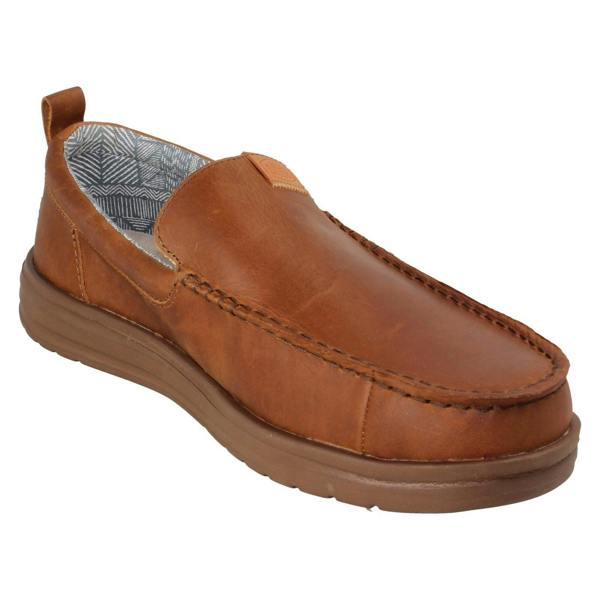 HEYDUDE Mens Hey Dude Slip On Leather Shoes Wally Grip
