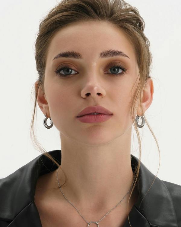 Sterling Silver Circle Necklace - Necklaces - Elk & Bloom