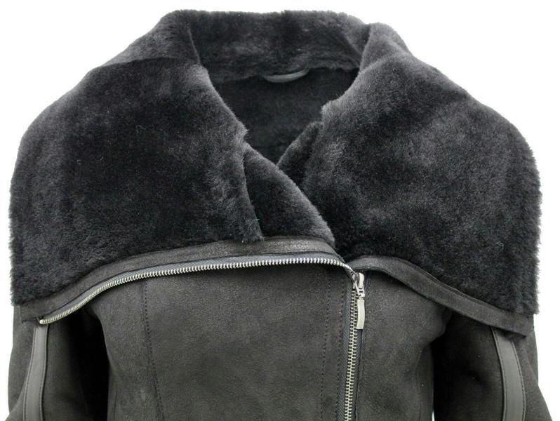 Infinity Leather Womens Merino Sheepskin Aviator Leather Jacket-Asmara