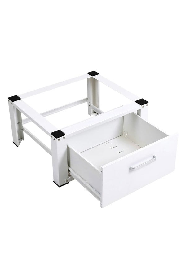 Living and Home Washing Machine Dryer Pedestal with Drawer