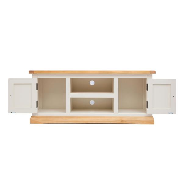 Cabinet Bits Trevi Off White 2 Door TV Cabinet Wood Knob