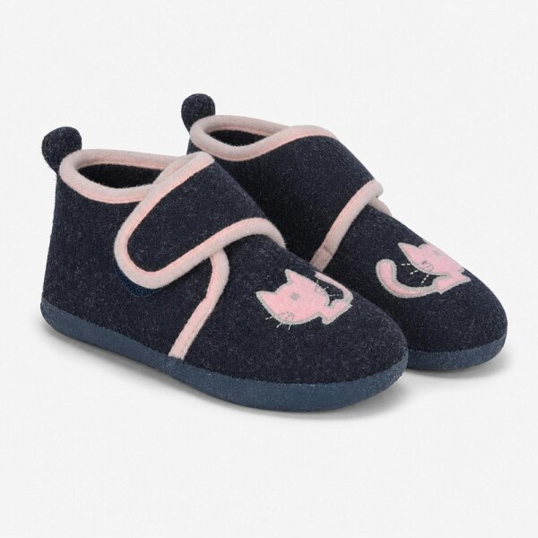 Sleepers KIT Slipper Boots   in  Navy