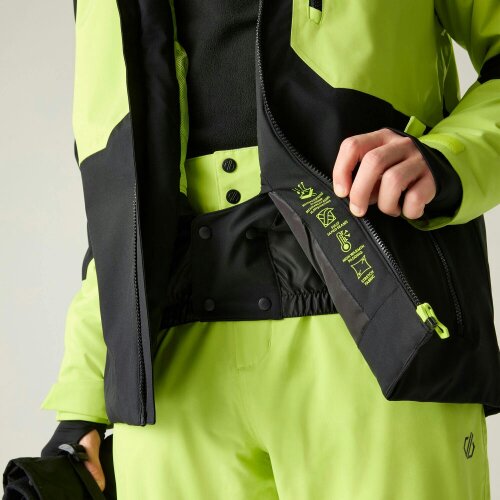 Dare 2B Mens Eagle IV Ski Jacket - Black/Wild Lime