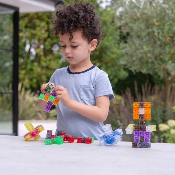tickit Translucent Colour Linking Cubes