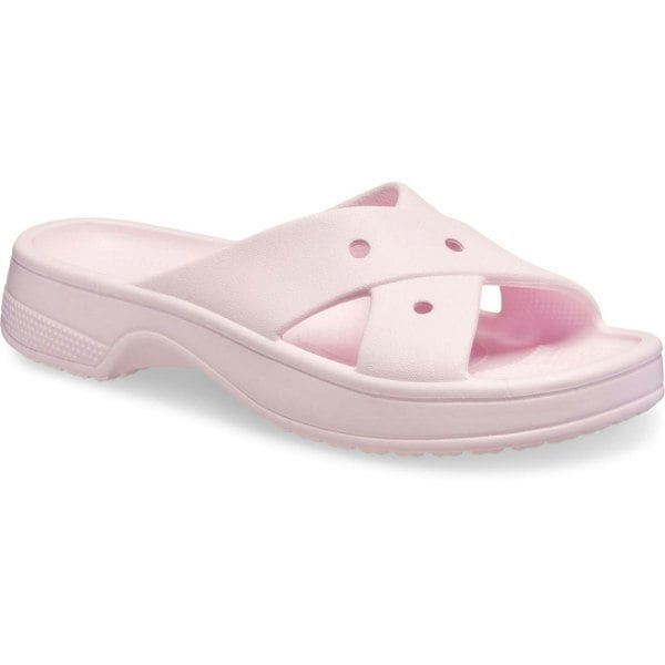 Crocs Classic Cross Strap Thermoplastic Women's Pink Milk Sandals