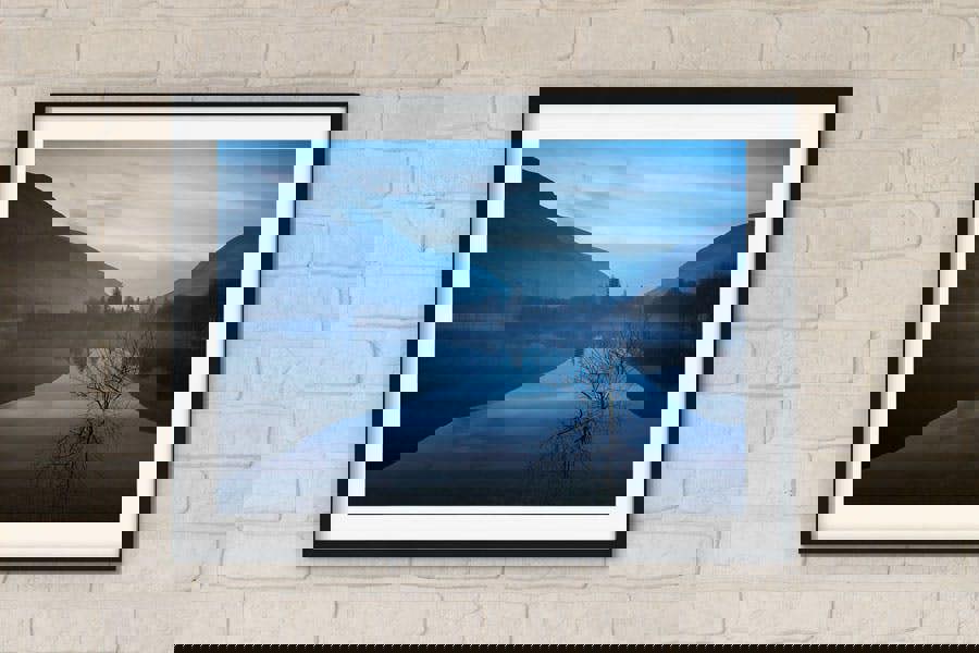 dawn reflection lake district wall art print