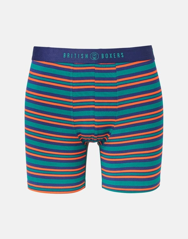 British Boxers Multipack! 4 Pairs of Men's Bamboo Stretch Trunks - Warm Spice