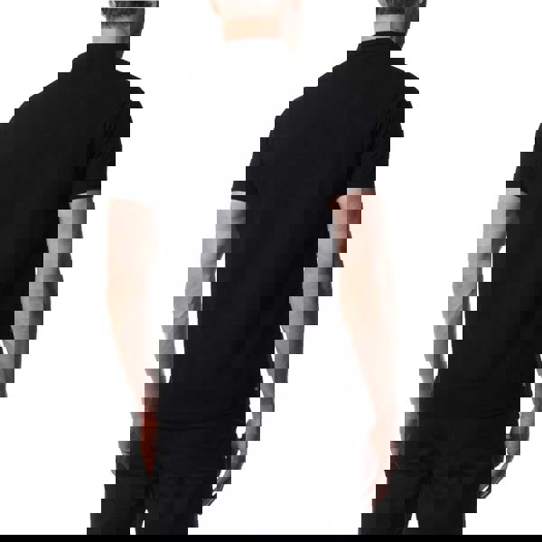 Aquascutum Active Active Cotton Polo Dry-Fit Black Black Polo Shirt M