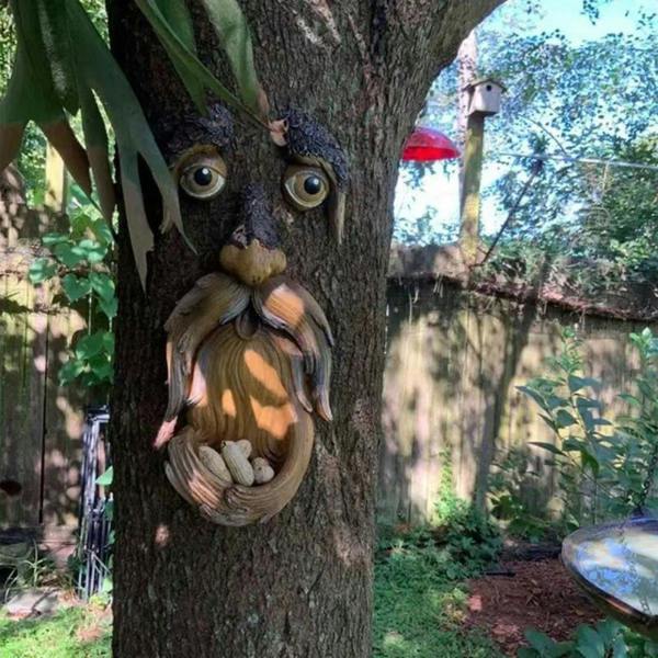 Leaper Creative Tree Spirit Outdoor Bird Feeder