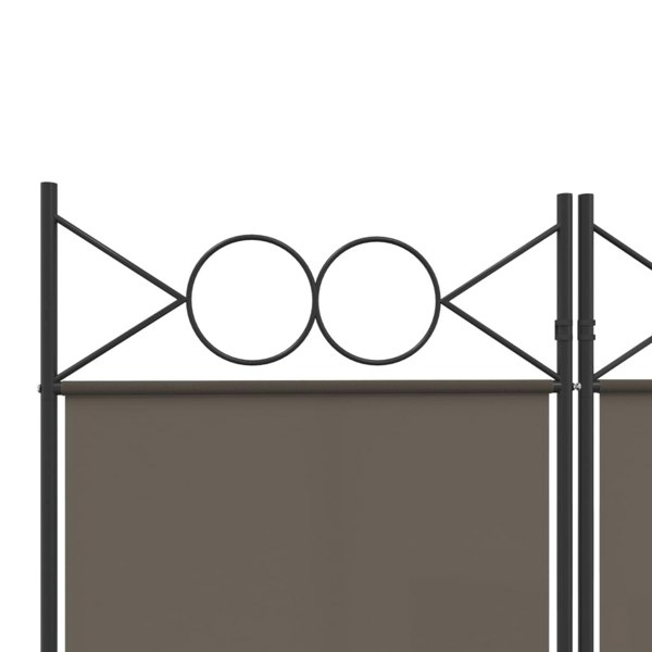 Berkfield 5-Panel Room Divider Anthracite 200x220 cm Fabric