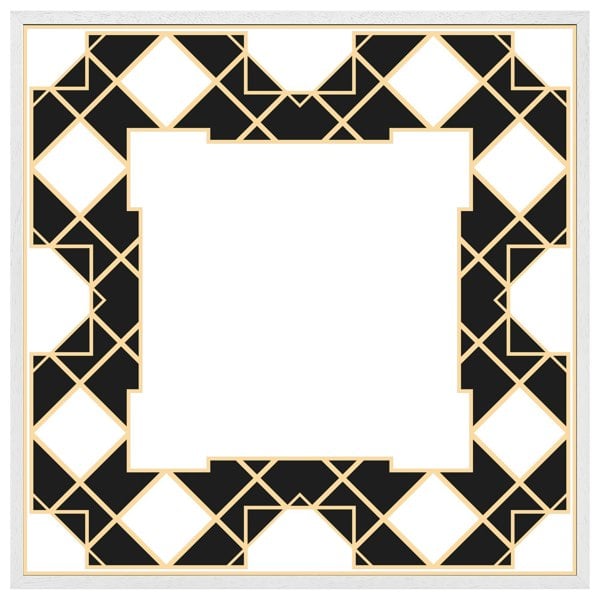 Benjamin Tate Design Art dco diamond border (Picutre Frame)