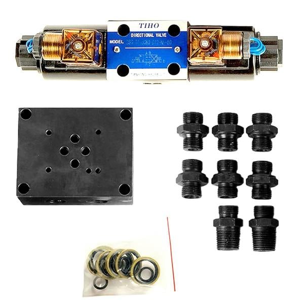 Winchmax 10,000lb (4,536kg) Hydraulic Winch 25m x 10mm Dyneema Rope 24V Control System