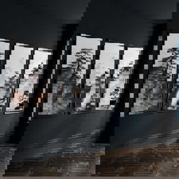 Living Room Wall Decoration | Set of 3 Asian Inspired Wall art Prints