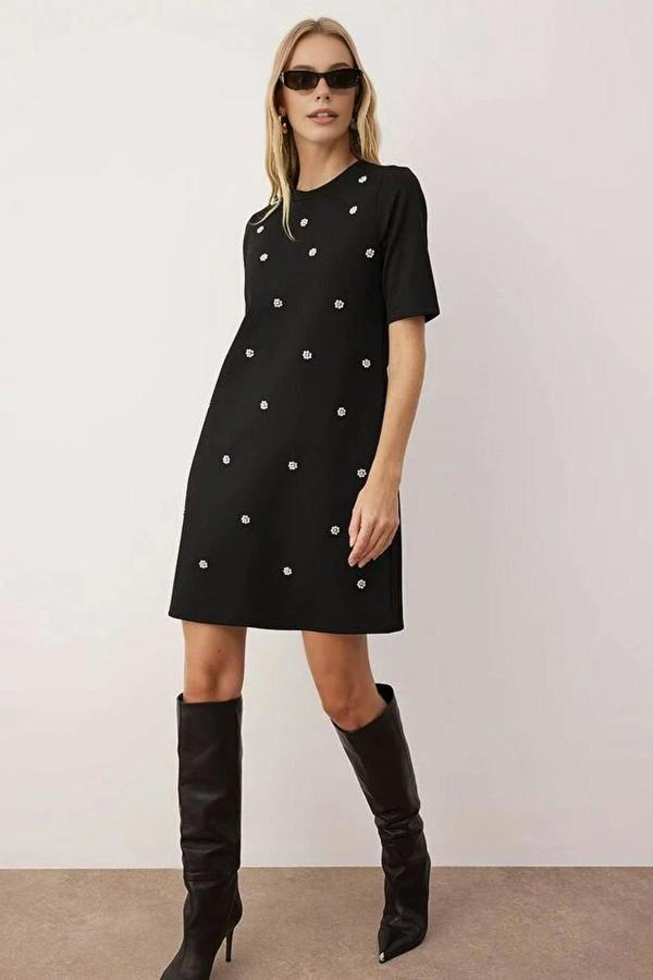 WOVCOR Pearl Mini Knitted Dress