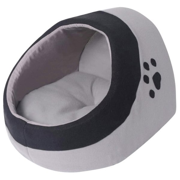 Berkfield Cat Cubby Grey and Black M