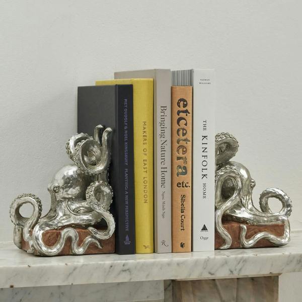 Octopus Bookends - lifestyle shot