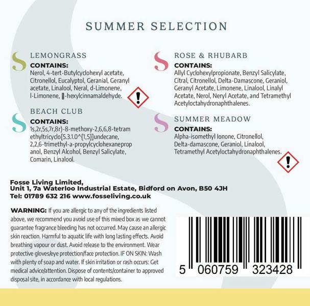Fosse Living Summer Selection Wax Melts - 16 Pack
