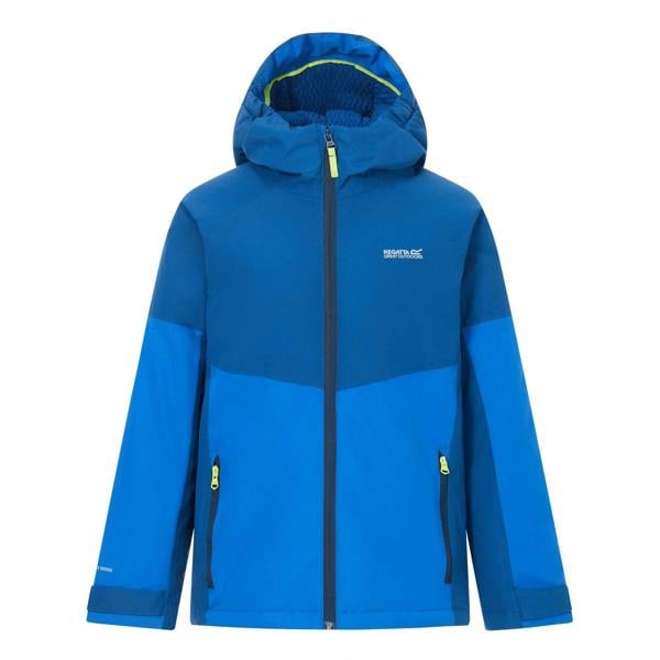 Regatta Kids Hillain Lined Waterproof Jacket - Aviator Blue/Olympian Blue