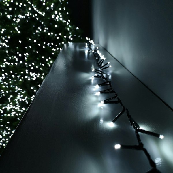 Samuel Alexander 750 LED 18.7m Indoor Outdoor Christmas Multi Function Mains Operated String Lights with Timer in Cool White