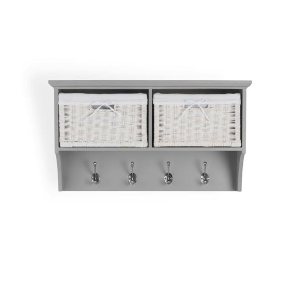 Statement Furniture Tetbury Small Hallway Set with Storage Baskets and Cushion Seat