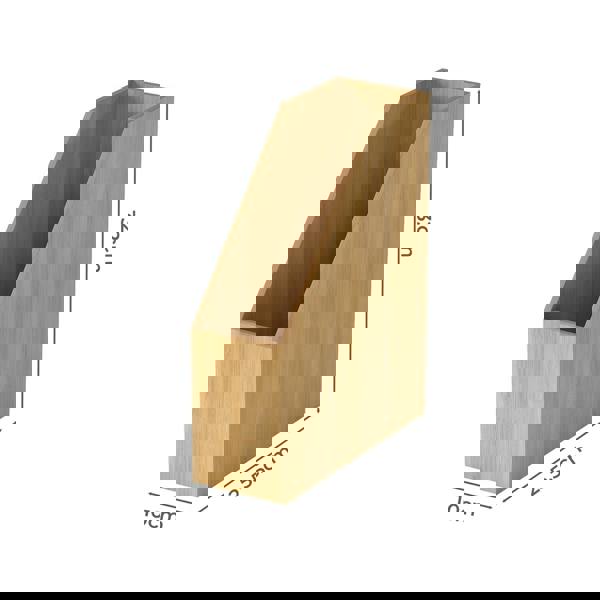 Levede Bamboo File Rack Wooden Magazine Holder A4 Document Office Desk Organiser