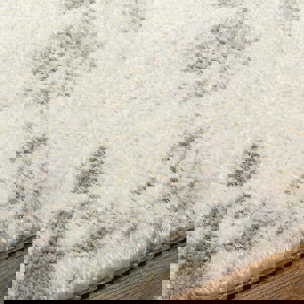 Livabliss Cloudy Shag-Modern Ivory Grey Soft Plush Pile Rug