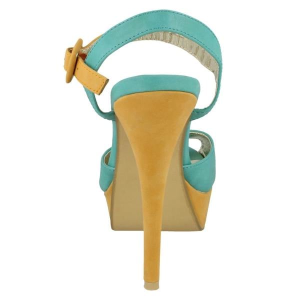 Anne Michelle Ladies Anne Michelle Peep Toe Platform Heels