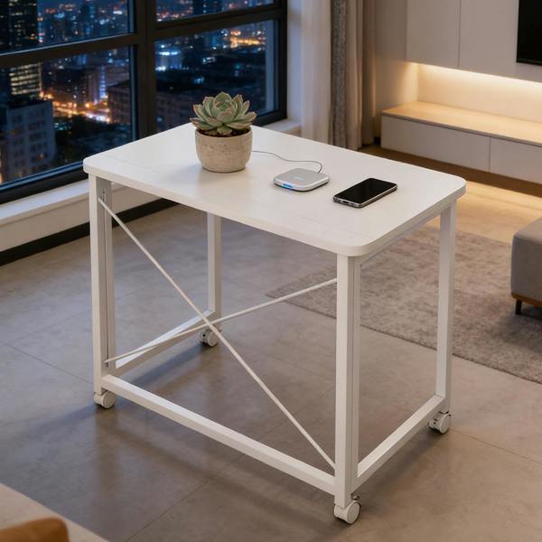 Havendro Folding Rolling Computer Desk Mobile Laptop Writing Study Workstation