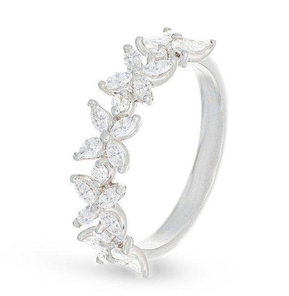 Sarah Layton Five Flower Diamond Ring, 0.68ct - 18ct White Gold