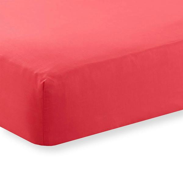 Percale 16" Fitted Sheet - Red - Single