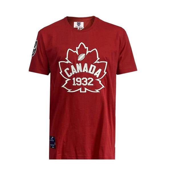 Canada-Rugby-1932-T-Shirt-Red-Front