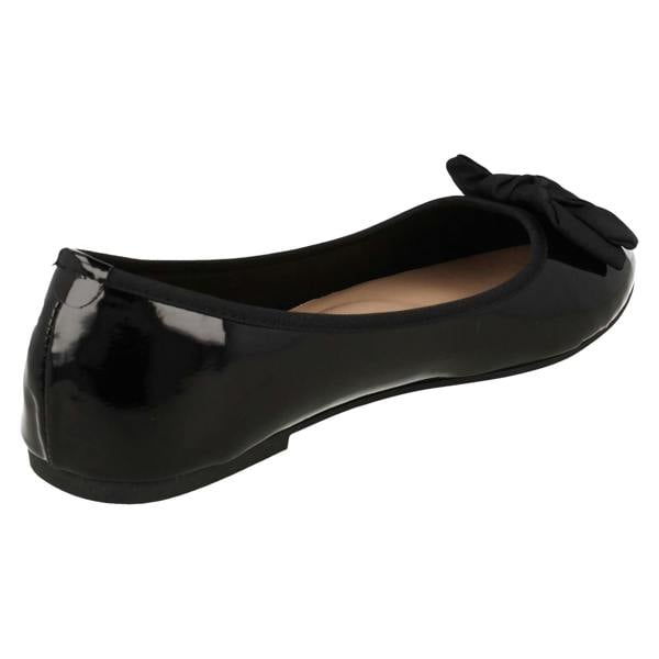 Spot On Ladies Spot On Flat Comfort Wide Ballerina Shoes F80588