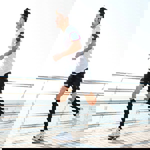 Compression Socks for Men & Women (20-30 mmHg) (Black/White, Pair) - aZengear