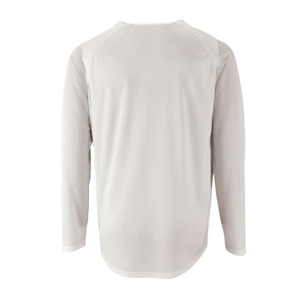 SOLS Mens Sporty Long Sleeve Performance T-Shirt - White
